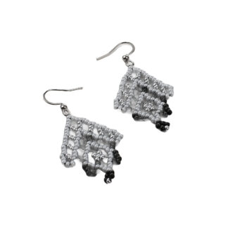 Сережки сірі "Пристрасть"