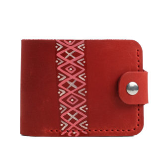 Гаманець розмальований червоний 1