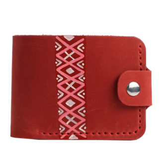 Гаманець розмальований червоний 3