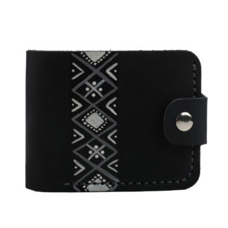 Гаманець розмальований чорний 2