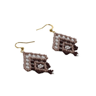 Сережки коричневі "Пристрасть"