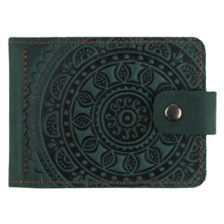 Затискач+монетниця зелений "Сонце Карпат"