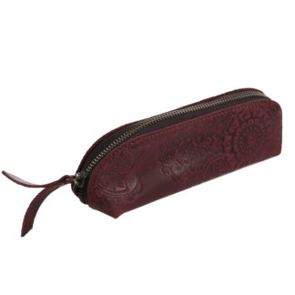 Косметичка червона "Квіти"