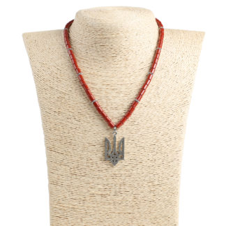 Намисто керамічне "Тризуб"