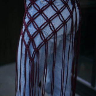 Український пояс ( припинда) бордова сітка