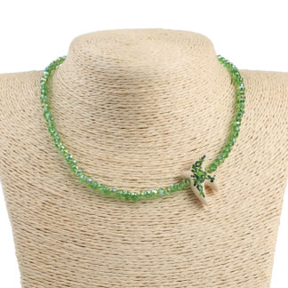 Намисто зелене “Пташка"