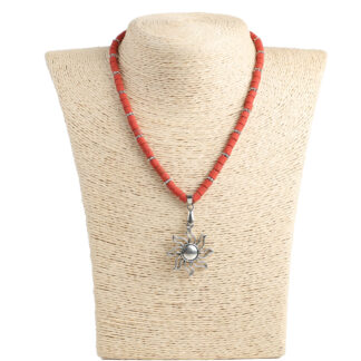 Намисто керамічне "Сонце"