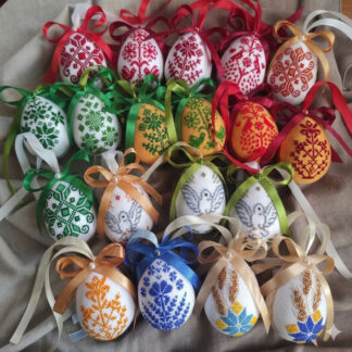 Великодні вишиті писанки