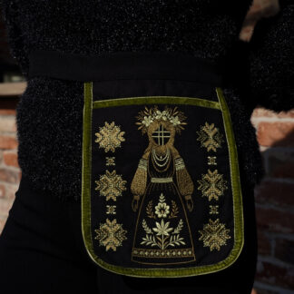 Кишенька чорно-зелена "Мотанка"