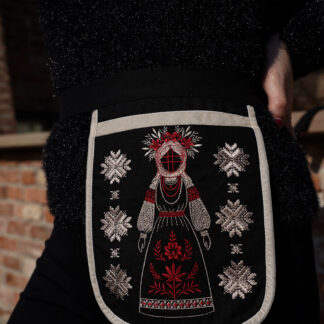 Кишенька чорно-біла “Мотанка”