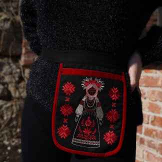 Кишенька чорно-червона "Мотанка"