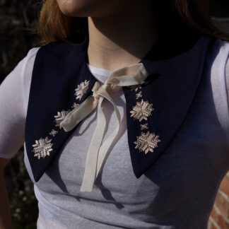 Комірець чорно-бежевий